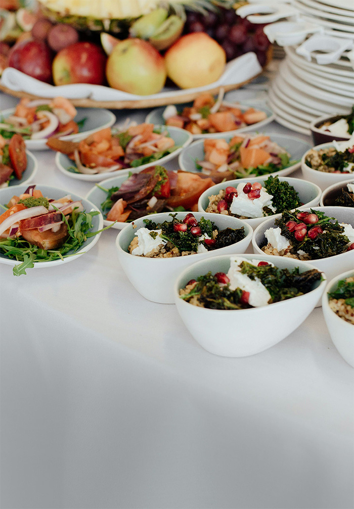 Foodstation von Flavor Tales Catering bei einer Veranstaltung